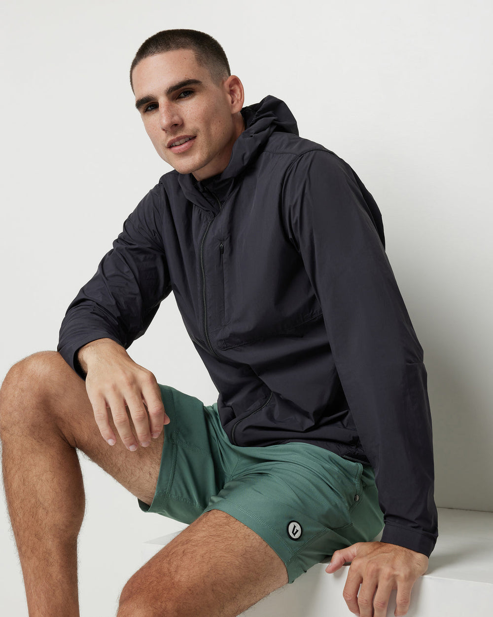 Vuori Ronan Packable Jacket Black Water Repellent Jacket