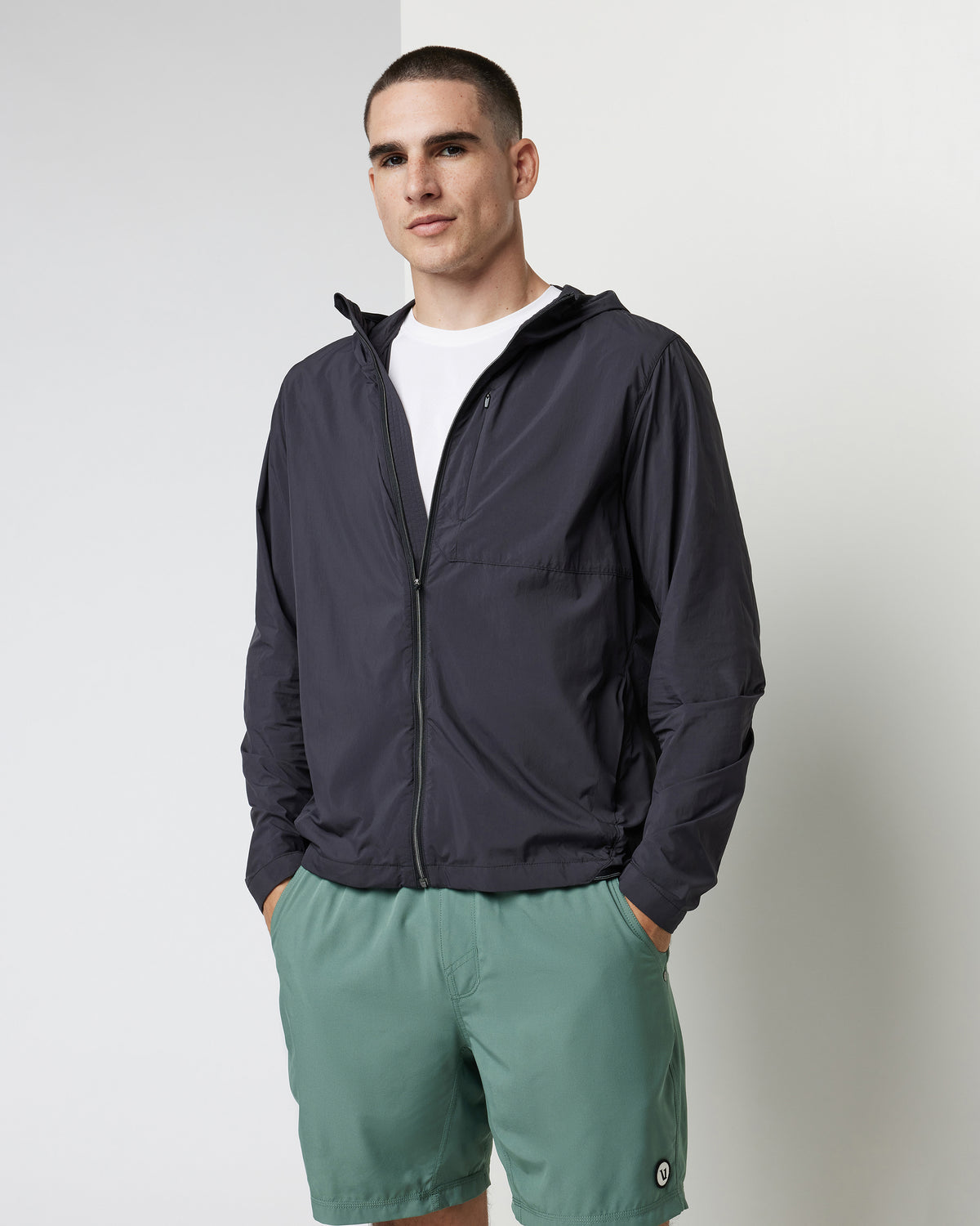 Vuori Ronan Packable Jacket Black Water Repellent Jacket