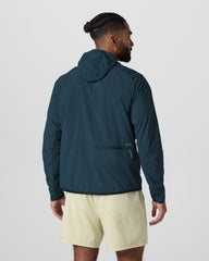 Vuori Ronan Packable Jacket Deep Sea French Terry Shirt