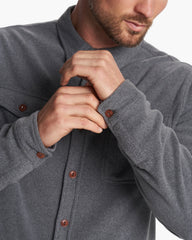Vuori Aspen Shirt Jacket Men's Heather Grey Shirt Jacket