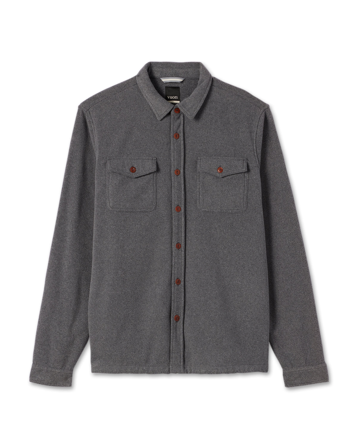 Vuori Aspen Shirt Jacket Men's Heather Grey Shirt Jacket