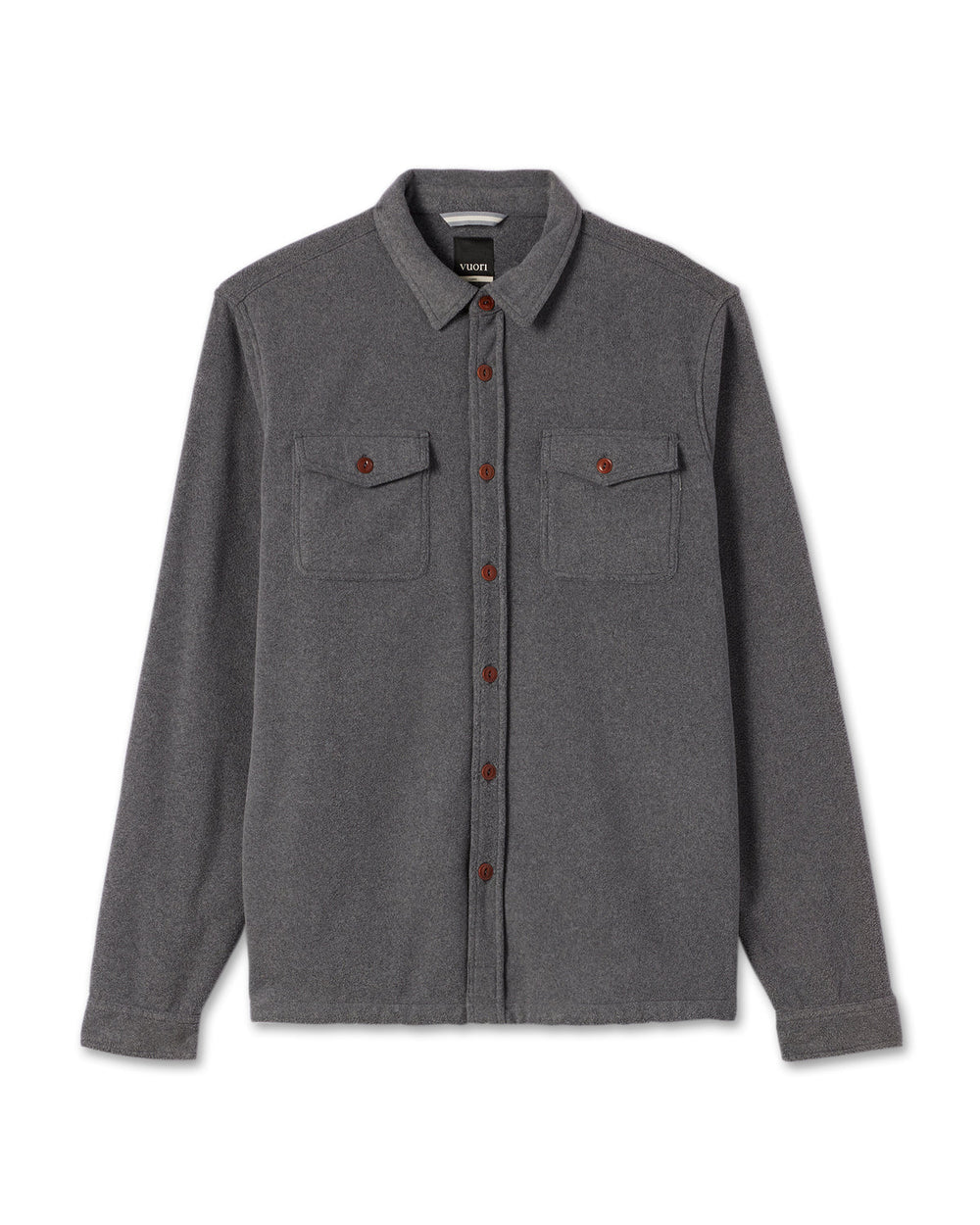 Vuori Aspen Shirt Jacket Men's Heather Grey Shirt Jacket