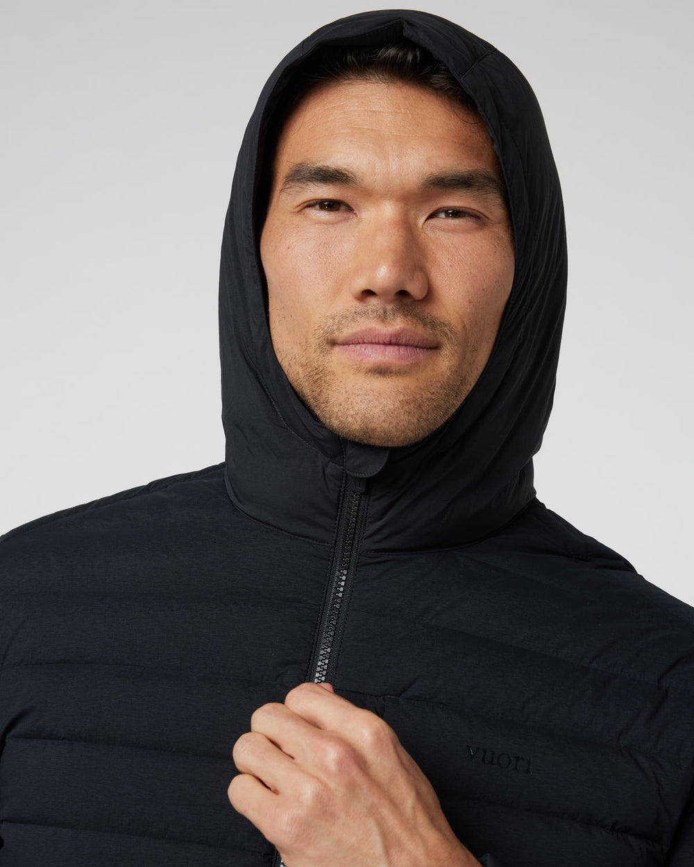 Vuori Steadfast Full Zip Hooded Jacket Black