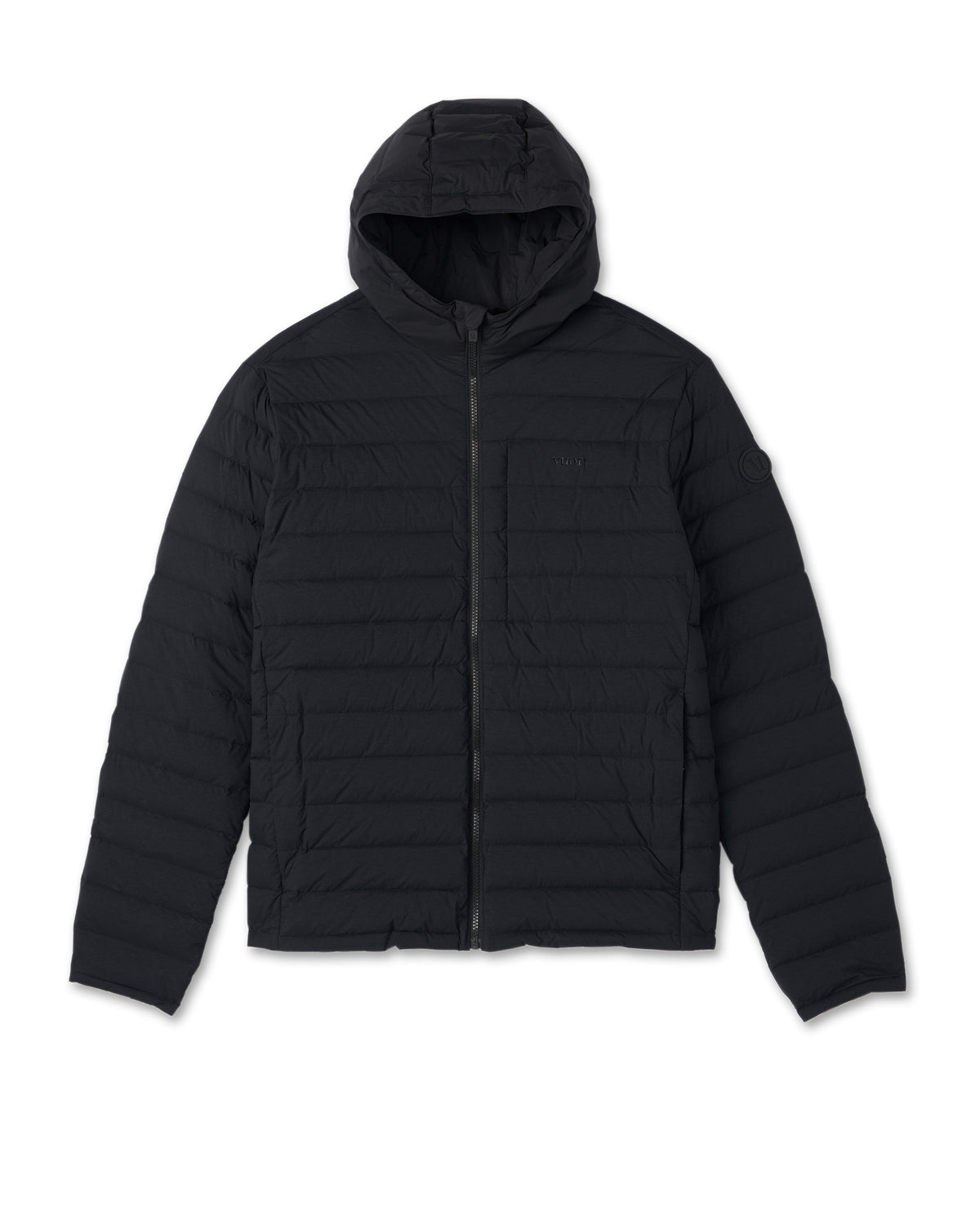 Vuori Steadfast Full Zip Hooded Jacket Black