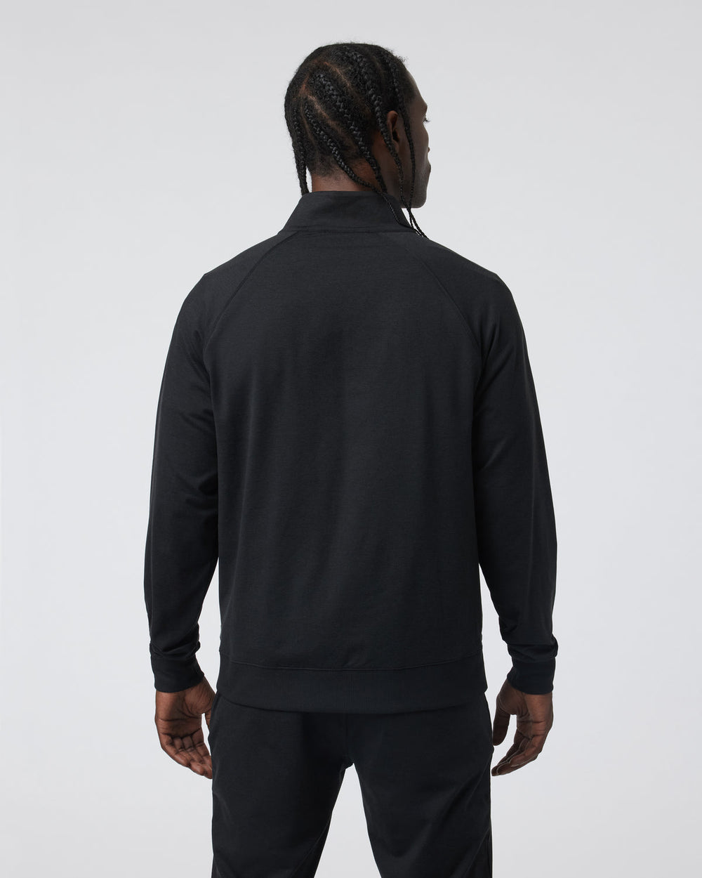 Vuori Coronado Novelty Full Zip Men's Black Heather Jacket
