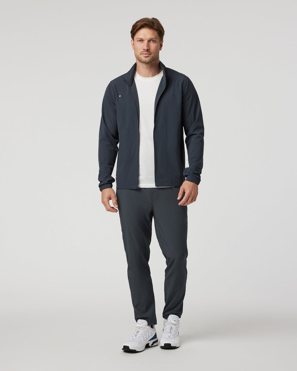 Vuori Venture Track Jacket Men's Navy Workout Jacket