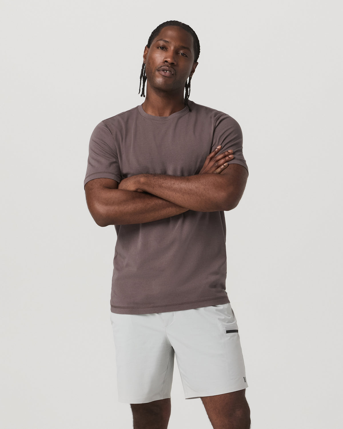 Vuori Tuvalu Tee Men's Cotton Short Sleeve T-Shirt in Timber
