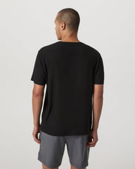 Vuori Short Sleeve Strato Tee - Relaxed Fit Men's Black Shirt