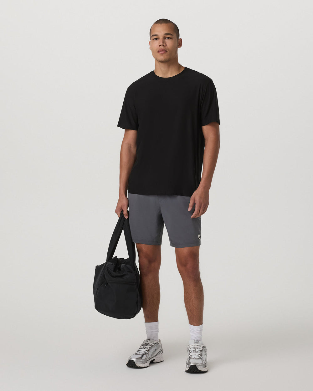 Vuori Short Sleeve Strato Tee - Relaxed Fit Men's Black Shirt