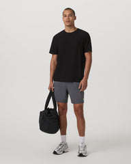 Vuori Short Sleeve Strato Tee - Relaxed Fit Men's Black Shirt