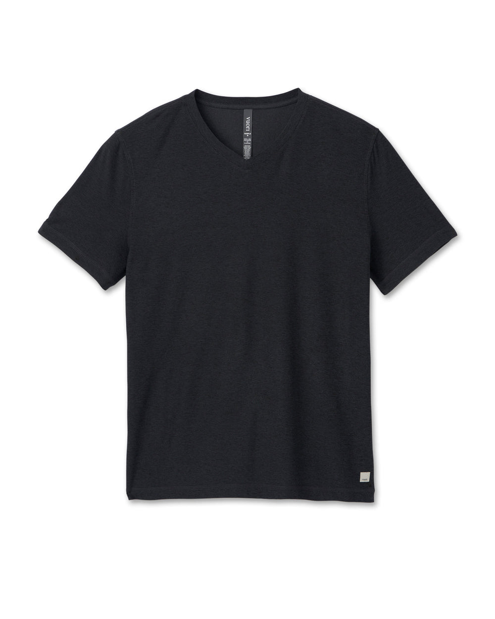 Vuori Strato Tech V-Neck Charcoal V-Neck Workout Shirt