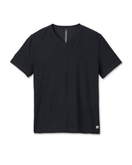 Vuori Strato Tech V-Neck Charcoal V-Neck Workout Shirt