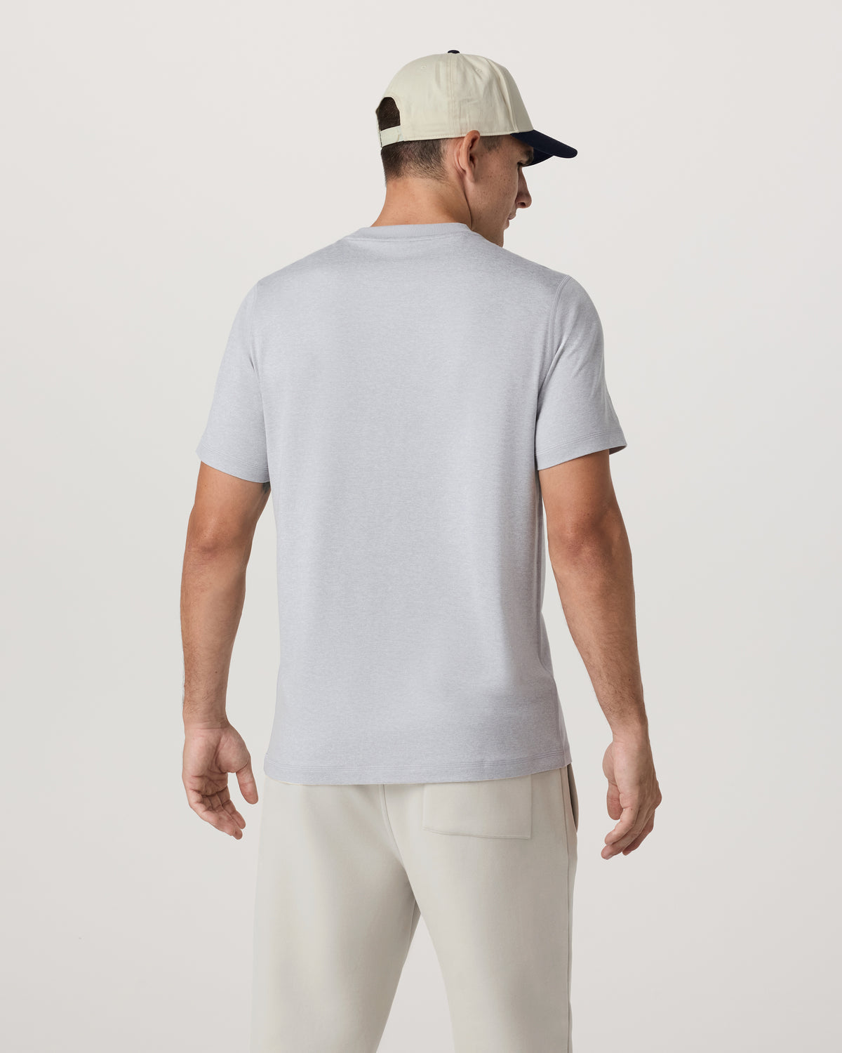 Vuori Short Sleeve Ponto Performance Tee Platinum Heather