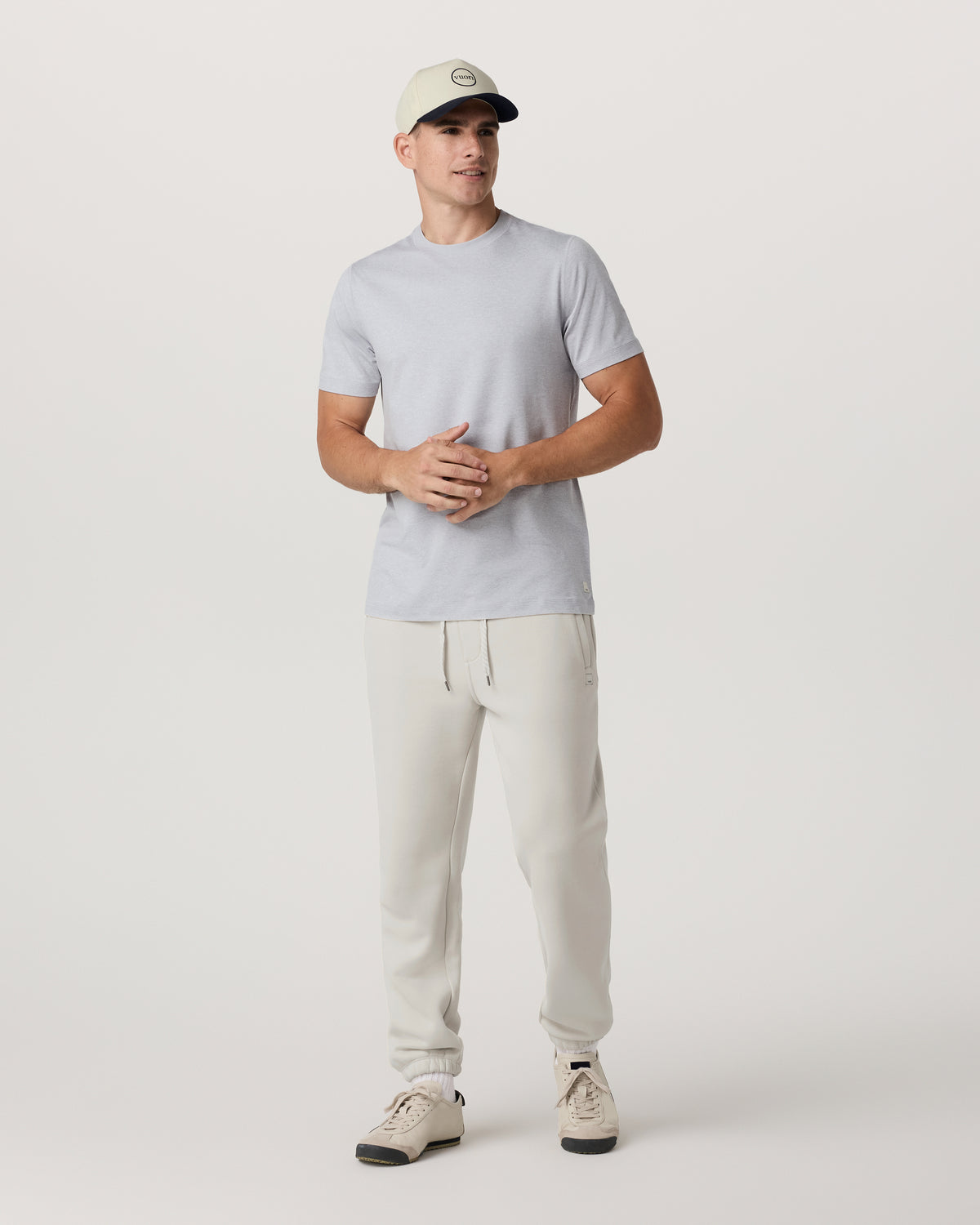 Vuori Short Sleeve Ponto Performance Tee Platinum Heather