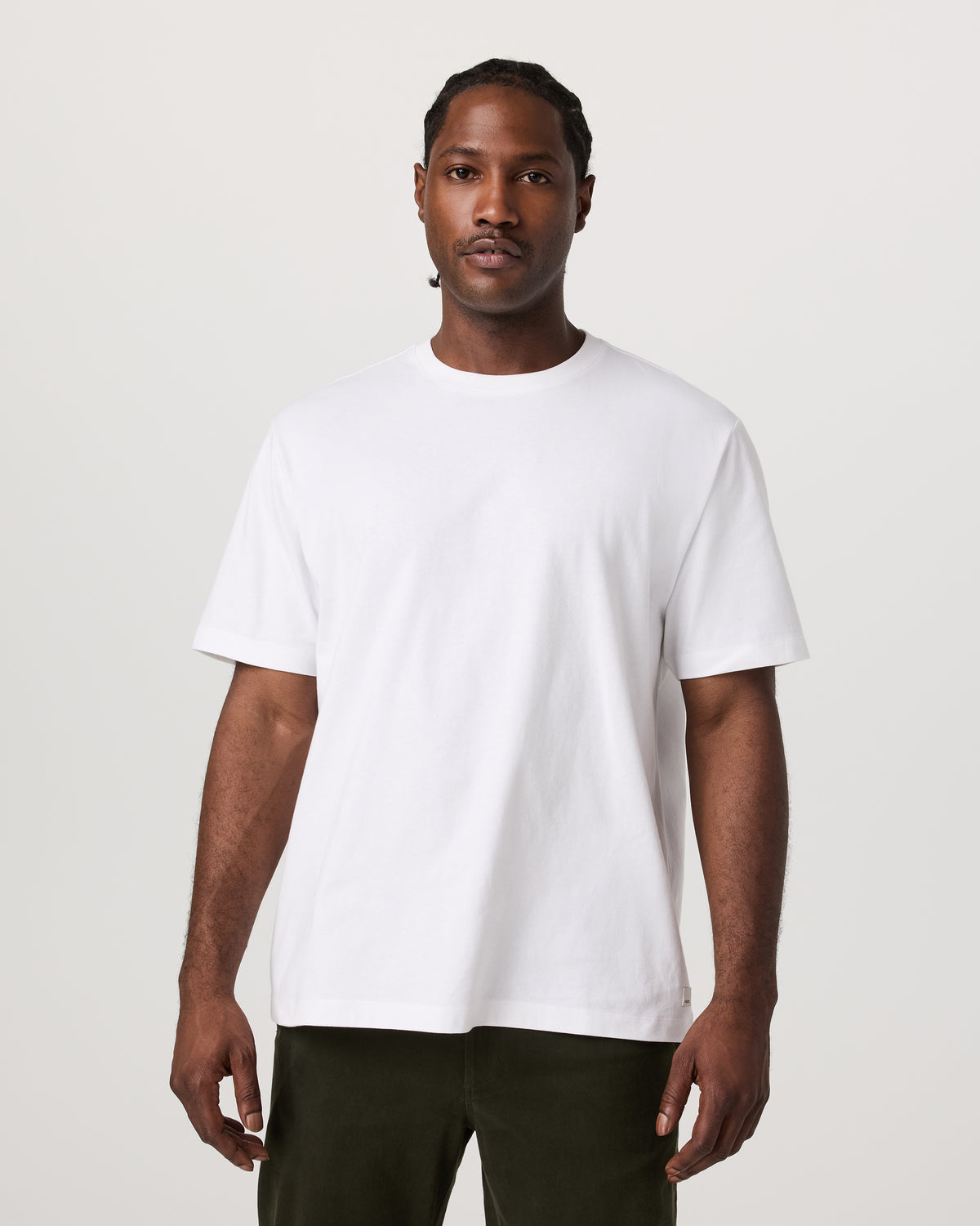Vuori Short Sleeve Heavyweight Cotton Tee Men's White T-Shirt