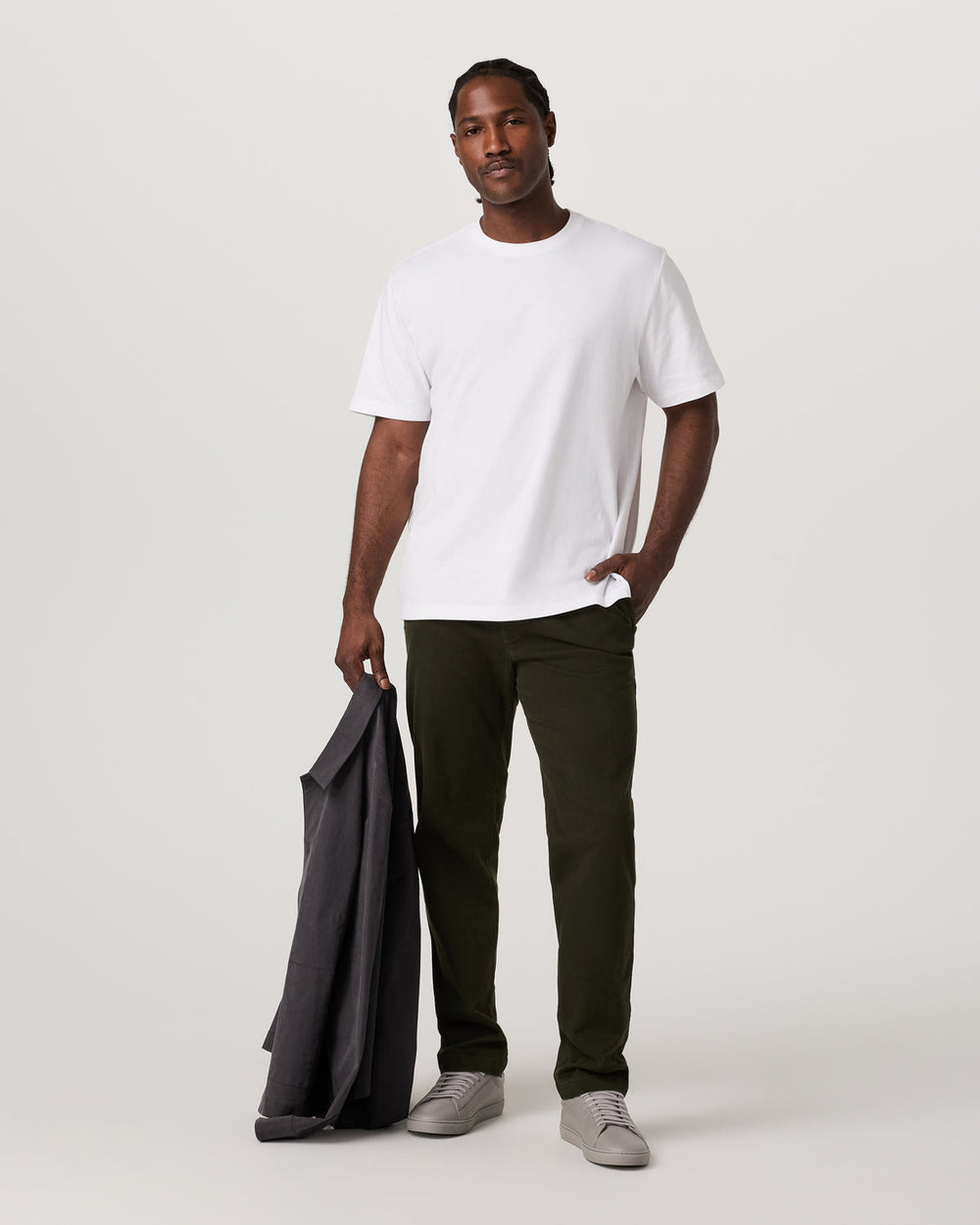 Vuori Short Sleeve Heavyweight Cotton Tee Men's White T-Shirt
