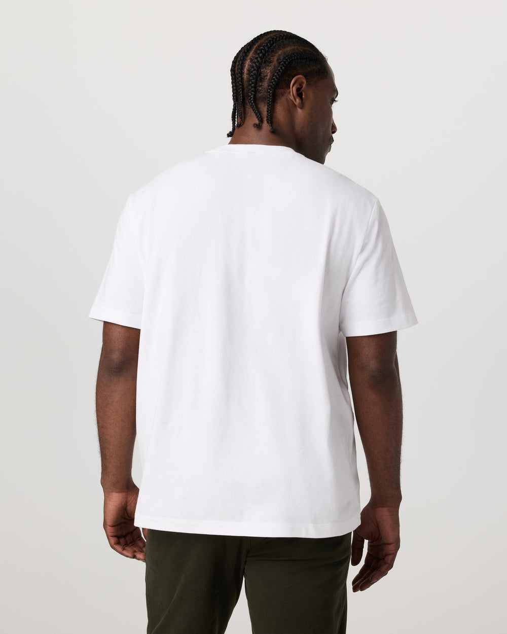 Vuori Short Sleeve Heavyweight Cotton Tee Men's White T-Shirt