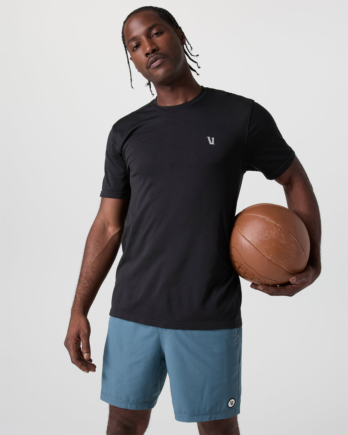 Vuori Short Sleeve Clearview Seamless Tee Black