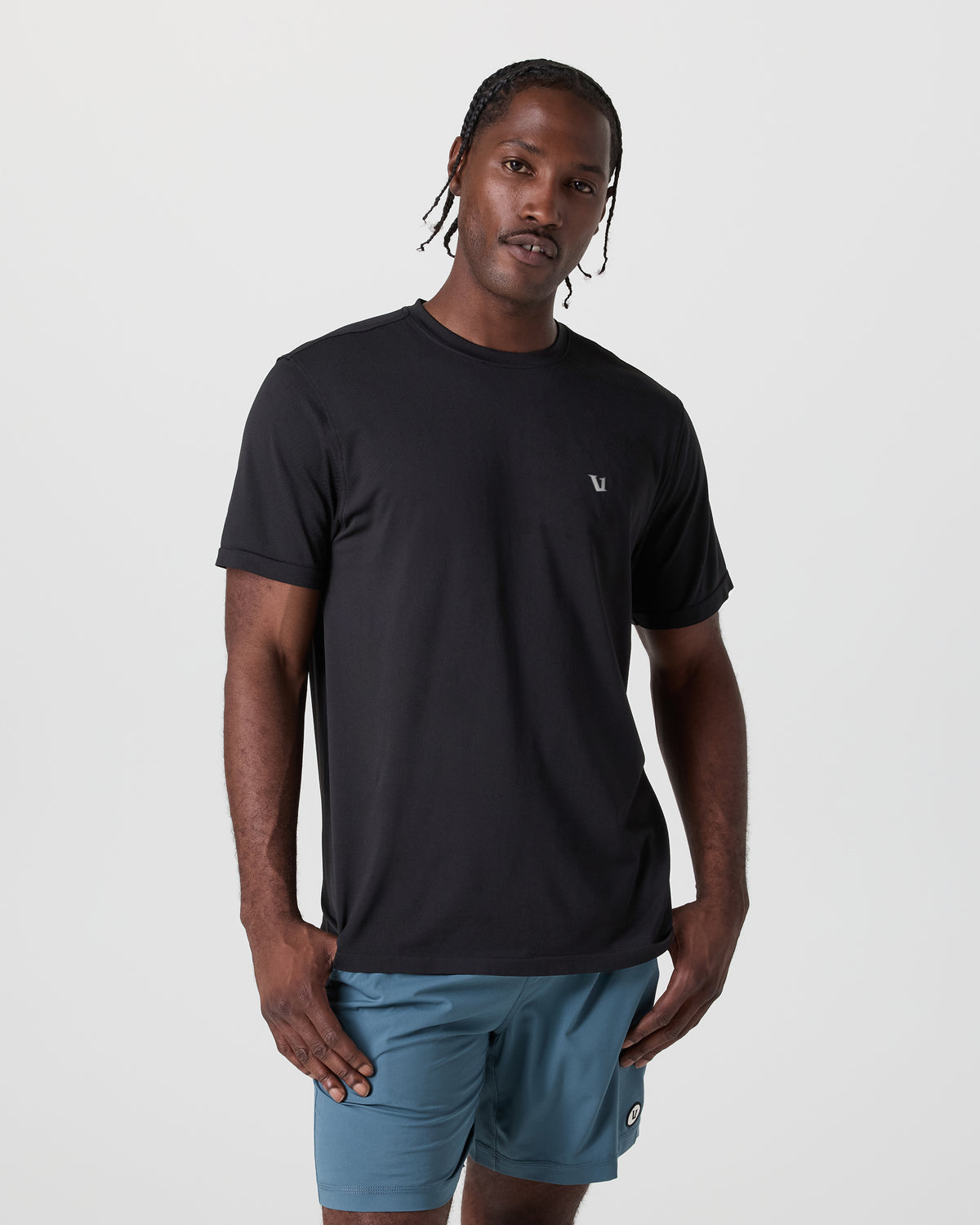 Vuori Short Sleeve Clearview Seamless Tee Black