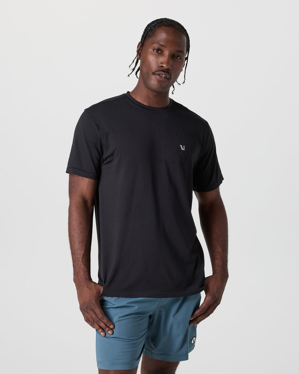Vuori Short Sleeve Clearview Seamless Tee Black