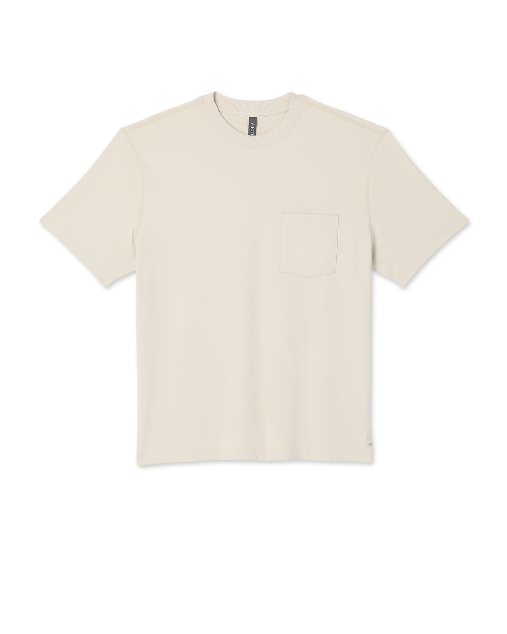 Vuori Men's Short Sleeve Ponto Pocket Tee - Relaxed Fit Bone