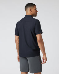Vuori Short-Sleeve Manhattan Button Down Black