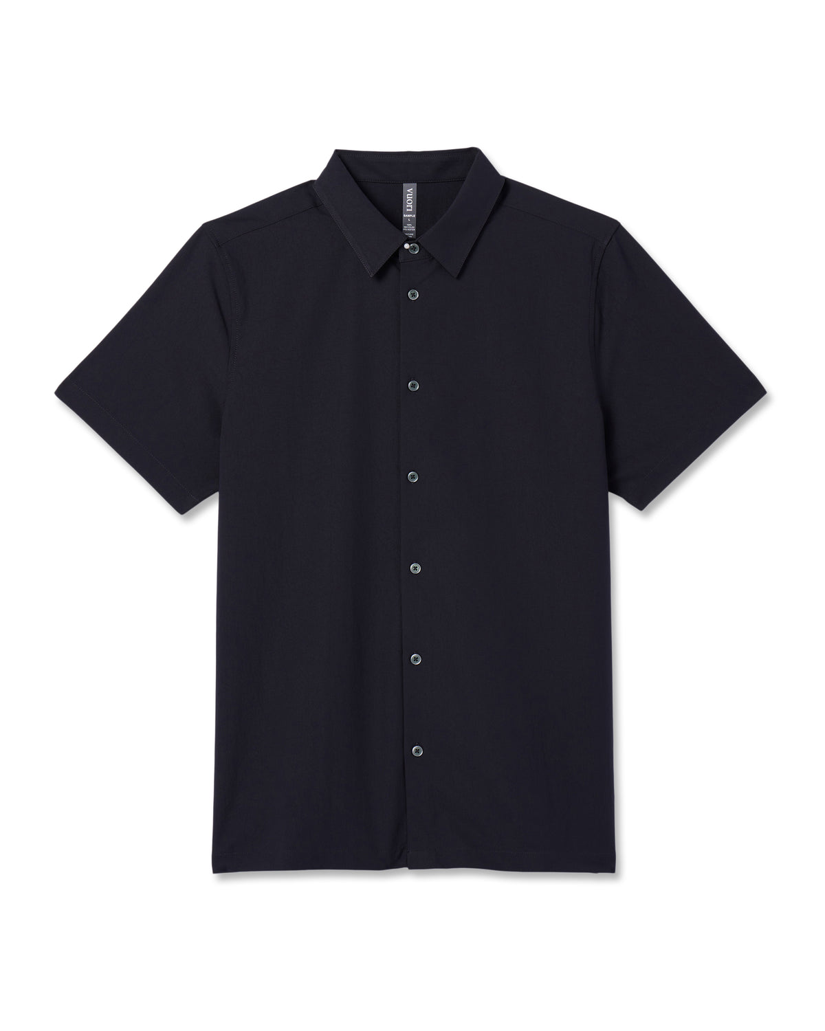 Vuori Short-Sleeve Manhattan Button Down Black