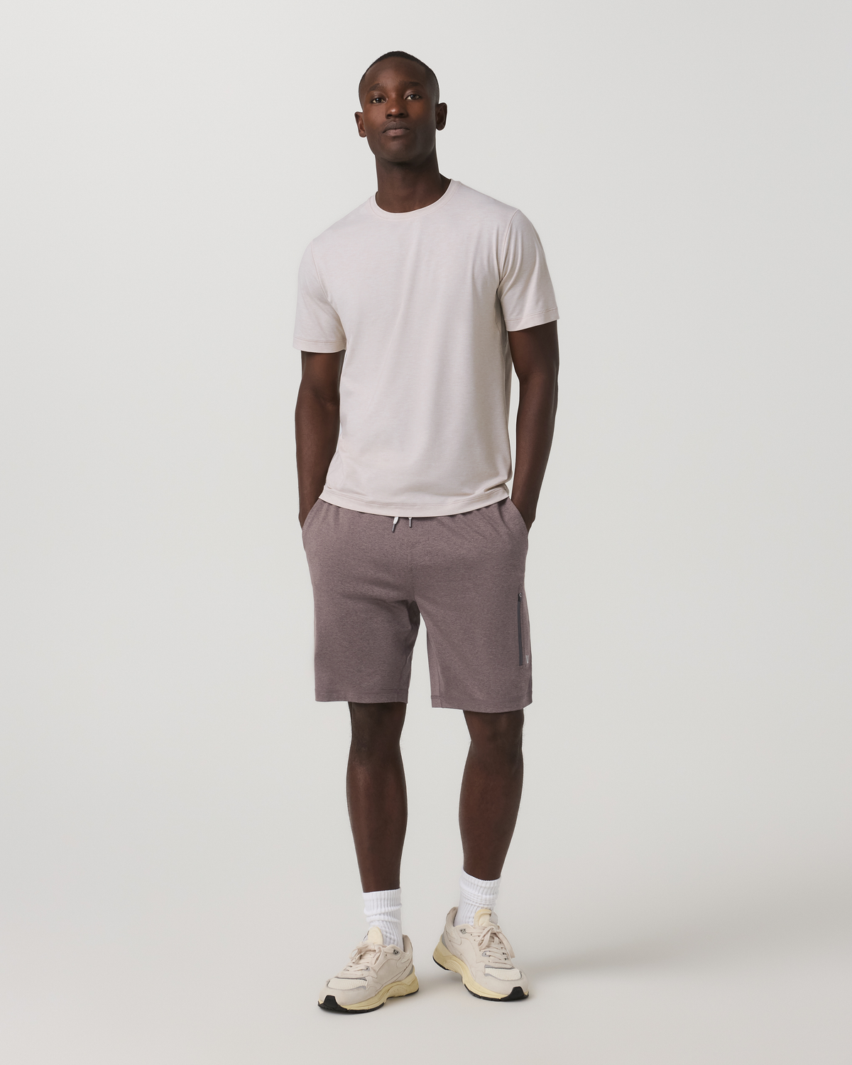 Vuori Short Sleeve Everyday Tee Men's Oatmeal Heather Shirt