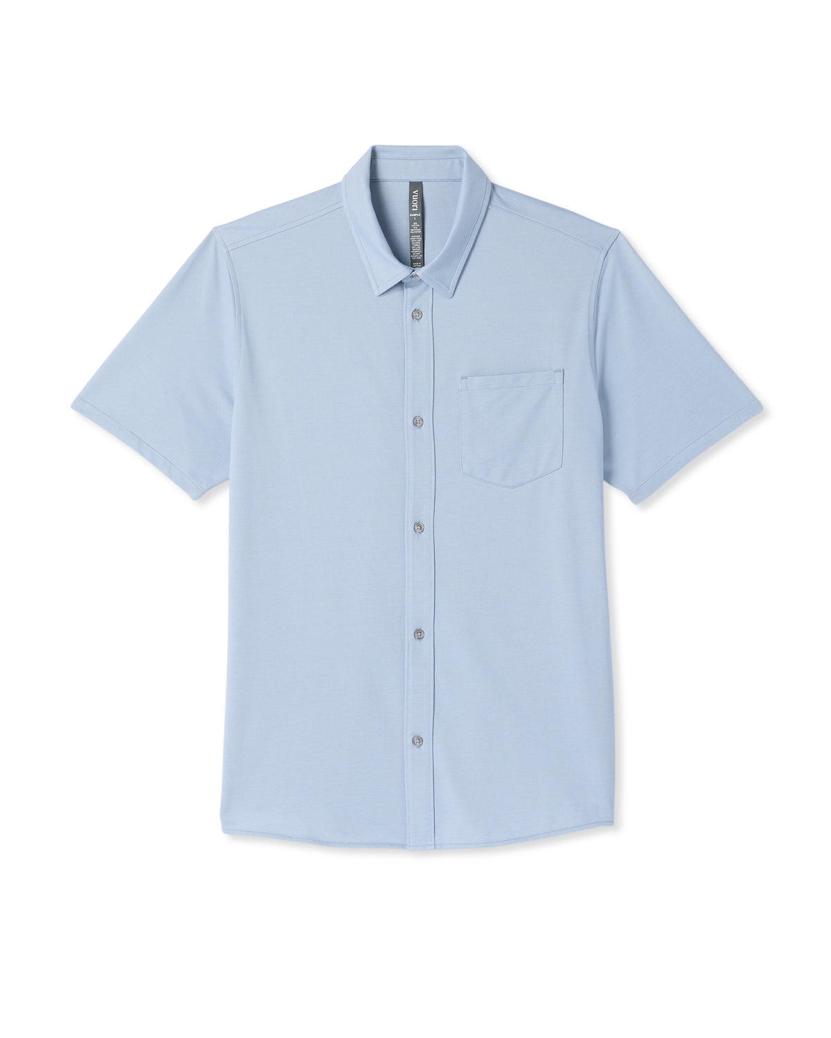 Vuori Short Sleeve Knit Oxford Button Down - Classic Fit Blue