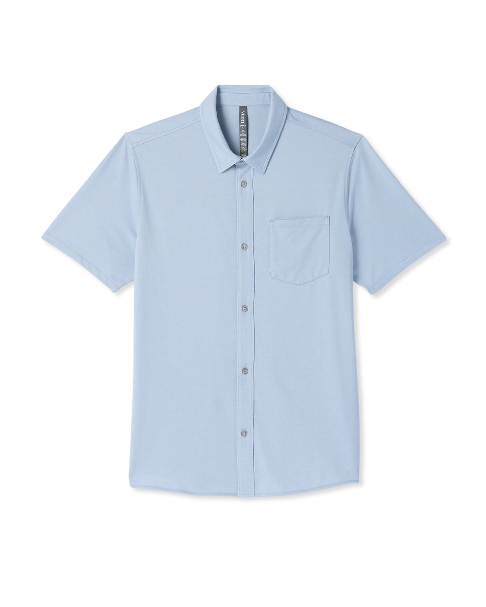 Vuori Short Sleeve Knit Oxford Button Down - Classic Fit Blue