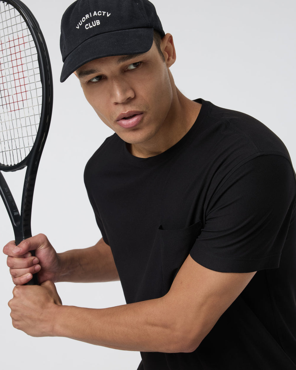 Vuori Short Sleeve Strato Pocket Tee - Relaxed Fit Black