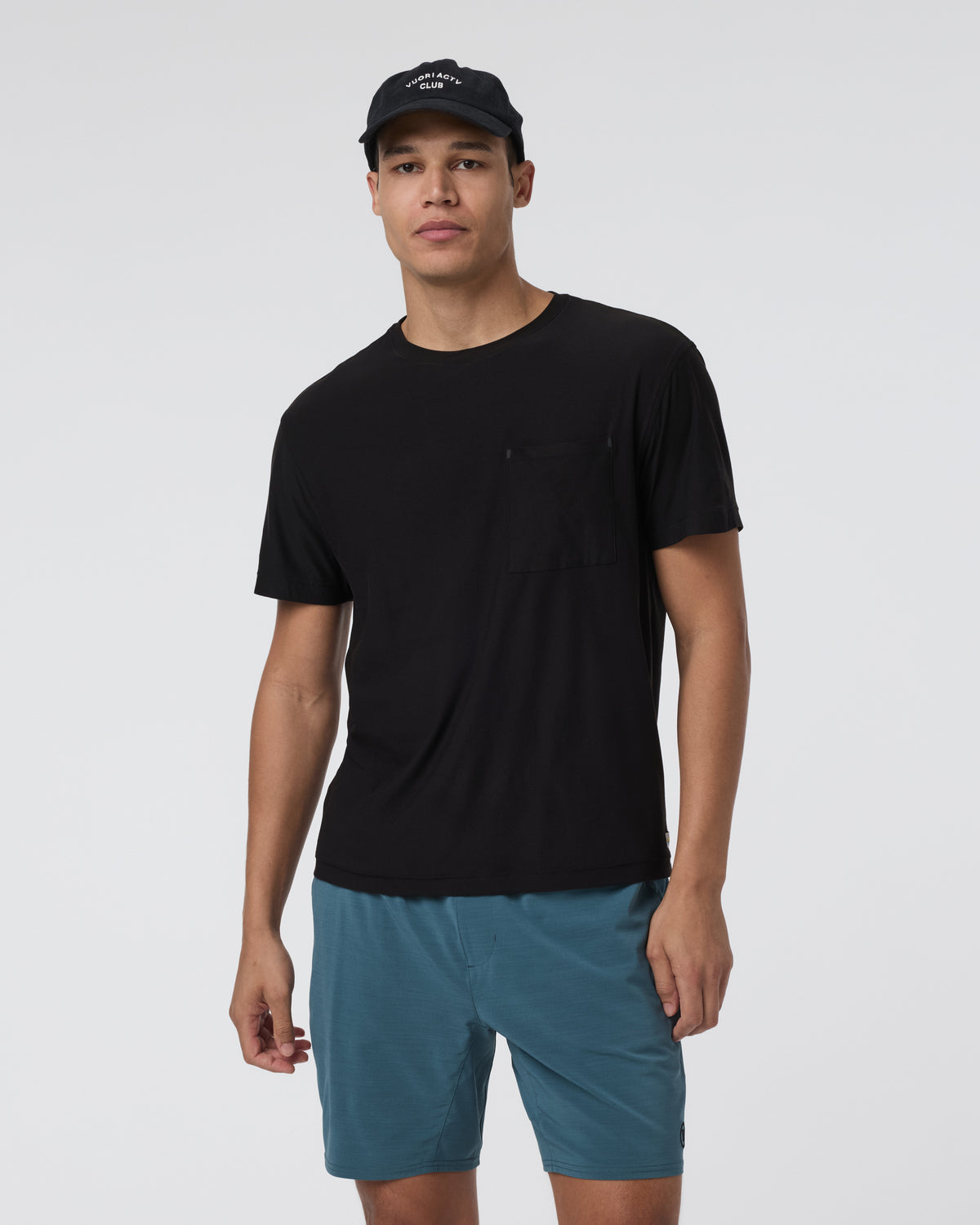 Vuori Short Sleeve Strato Pocket Tee - Relaxed Fit Black