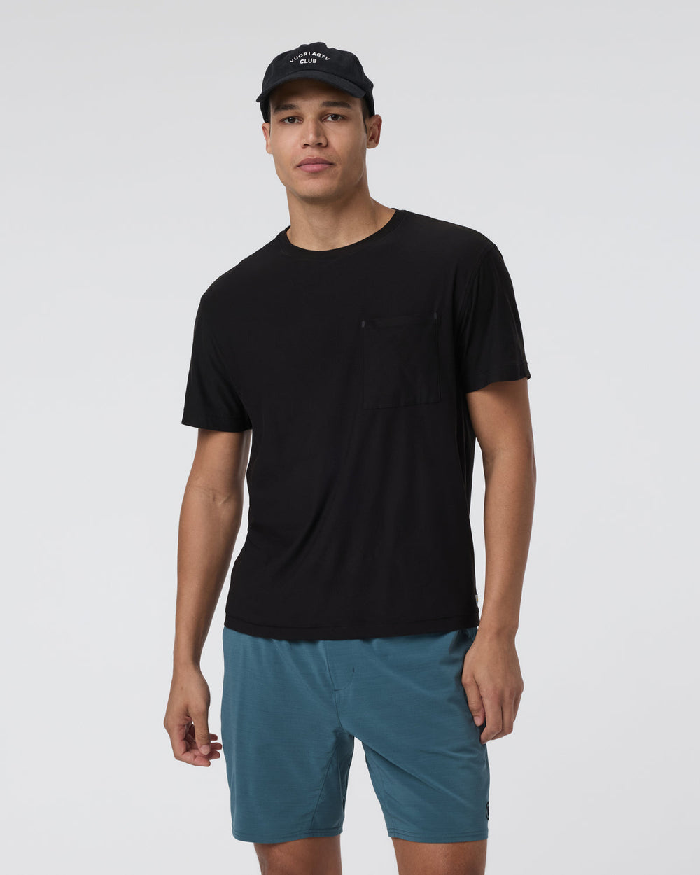 Vuori Short Sleeve Strato Pocket Tee - Relaxed Fit Black