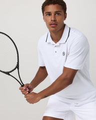 Vuori Short Sleeve Gamepoint Polo 2.0 Men's White Polo Shirt