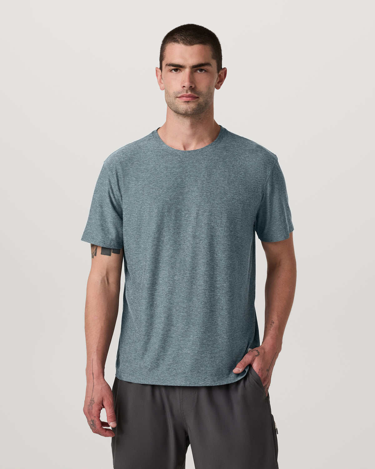 Vuori Short Sleeve Strato Tee - Relaxed Fit Kashmir Heather