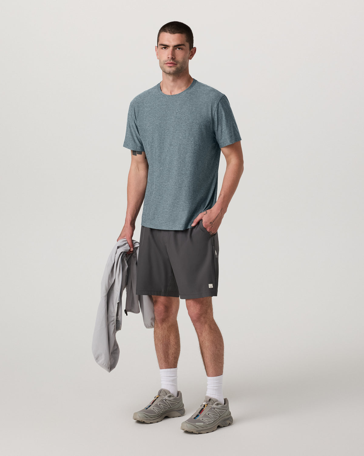 Vuori Short Sleeve Strato Tee - Relaxed Fit Kashmir Heather