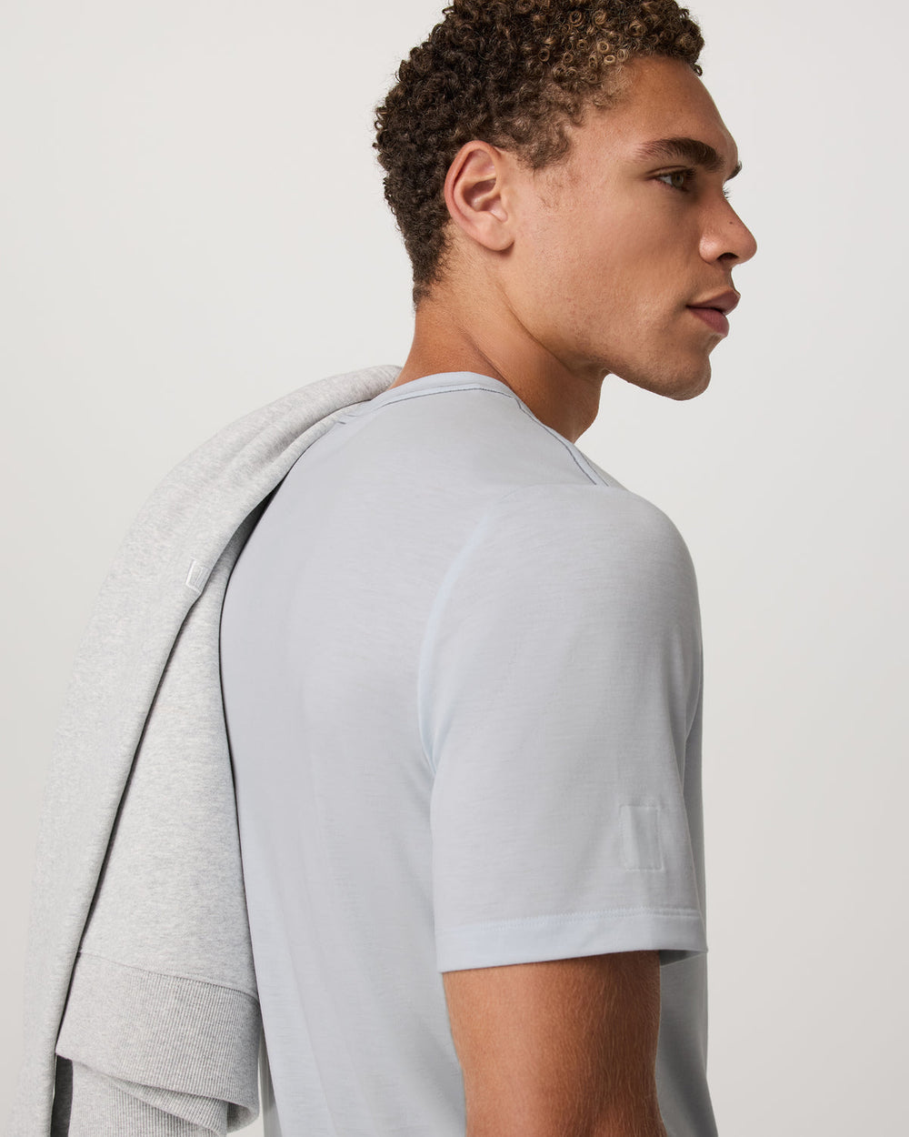 Vuori Current Tech Tee Men's Performance Shirt in Light Mist