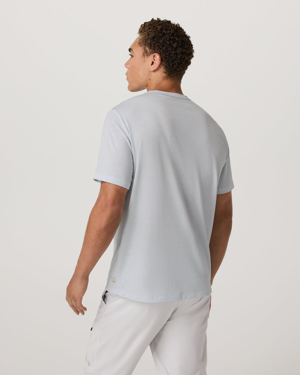 Vuori Current Tech Tee Men's Performance Shirt in Light Mist