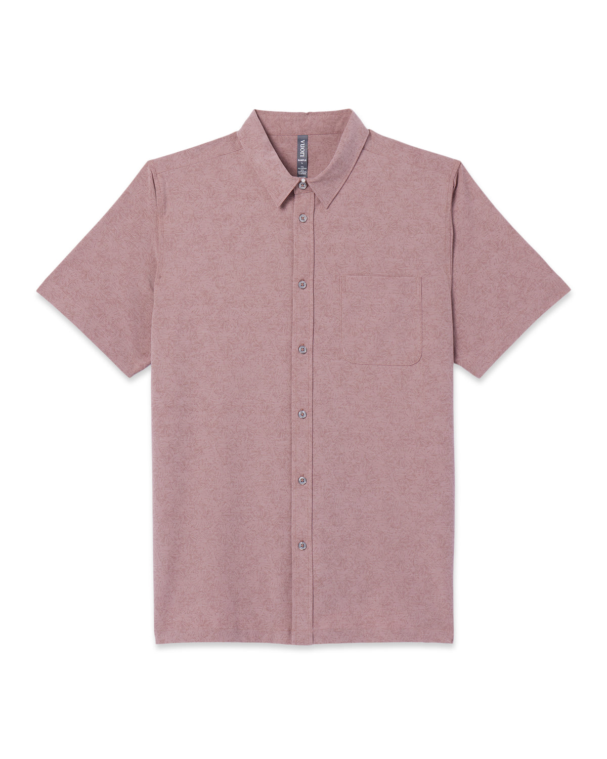 Vuori Short Sleeve Bridge Button Down Zion Rose Water Lily