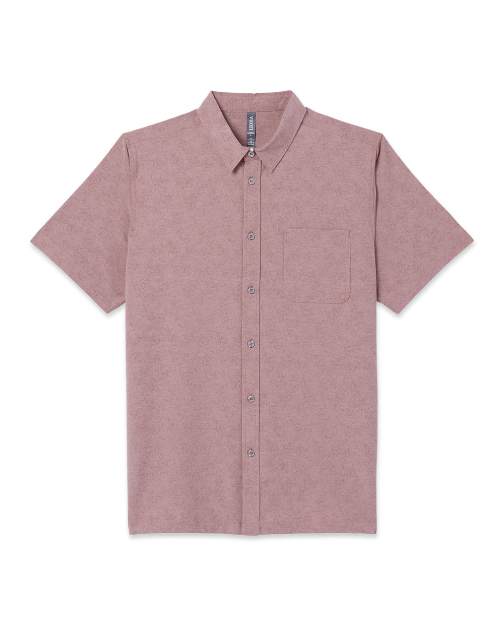 Vuori Short Sleeve Bridge Button Down Zion Rose Water Lily