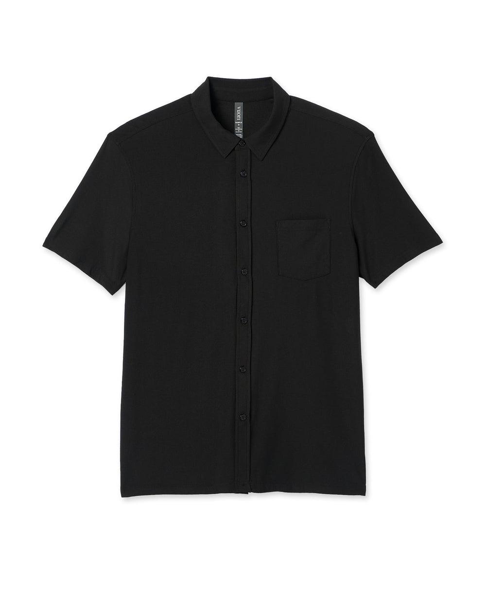 Vuori Short Sleeve Strato Button Down Men's Black Shirt