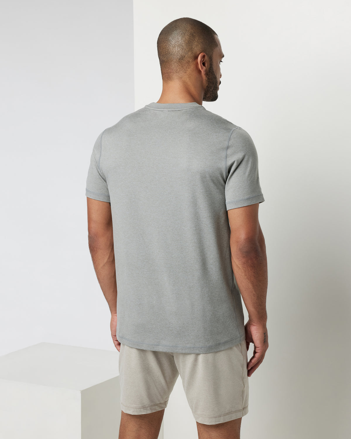 Vuori Short Sleeve Ponto Performance Tee Driftwood Heather