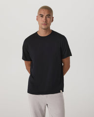 Vuori Short Sleeve Merino Wool Tee Men's Black Knit Shirt
