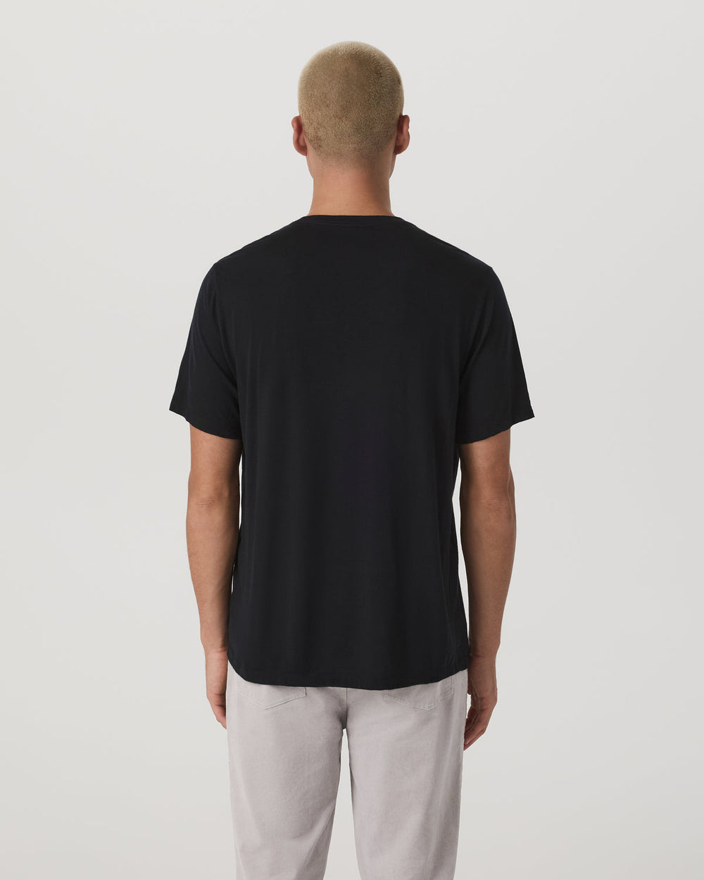 Vuori Short Sleeve Merino Wool Tee Men's Black Knit Shirt