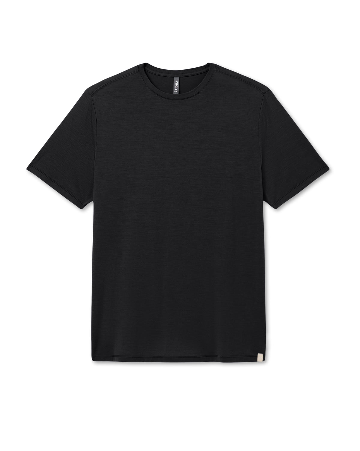 Vuori Short Sleeve Merino Wool Tee Men's Black Knit Shirt