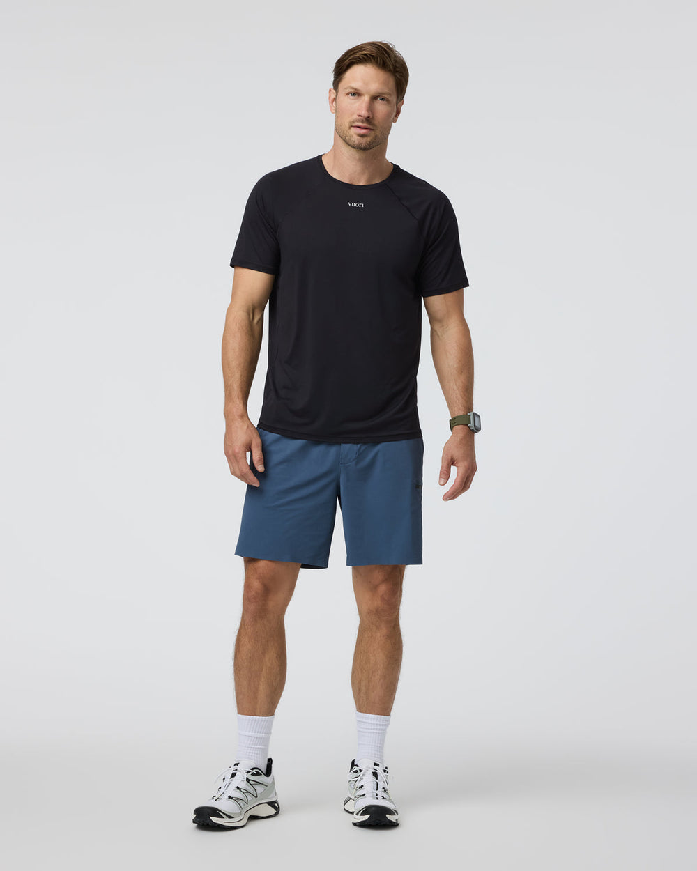 Vuori Short Sleeve Precept Tech Tee Black