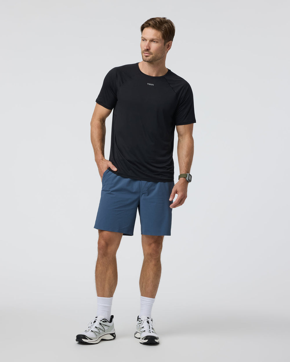 Vuori Short Sleeve Precept Tech Tee Black