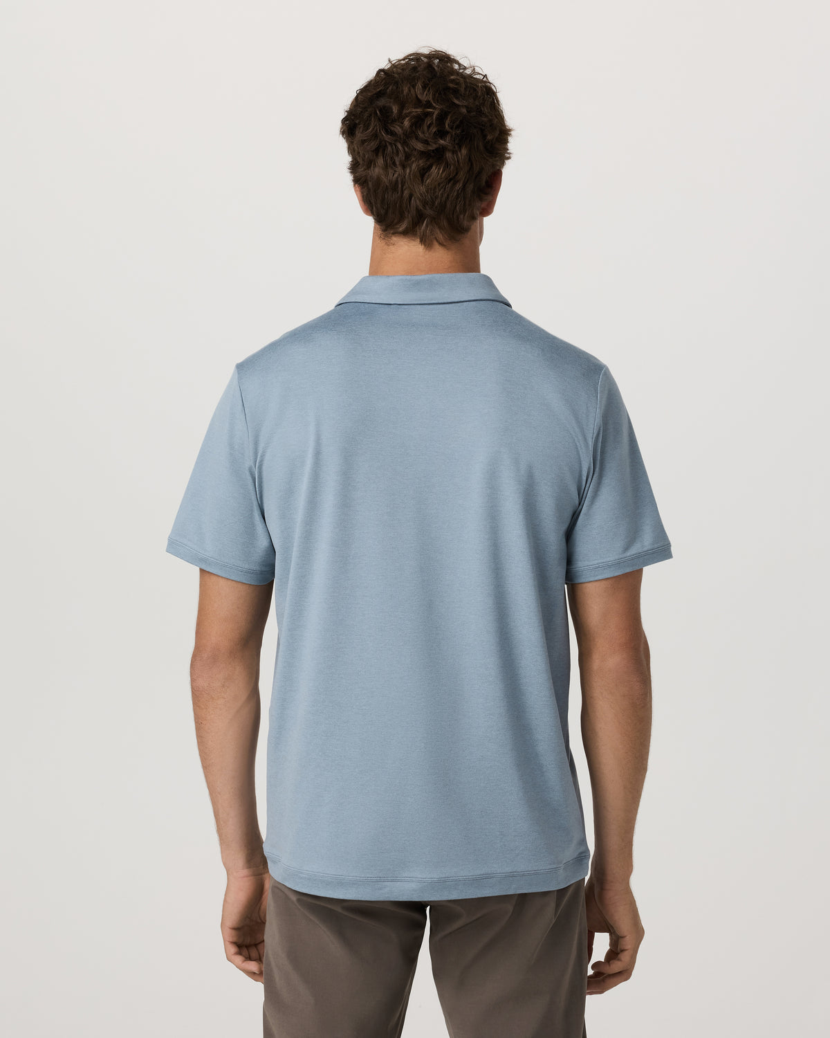 Vuori Men's Short Sleeve Ponto Performance Polo Flint Heather