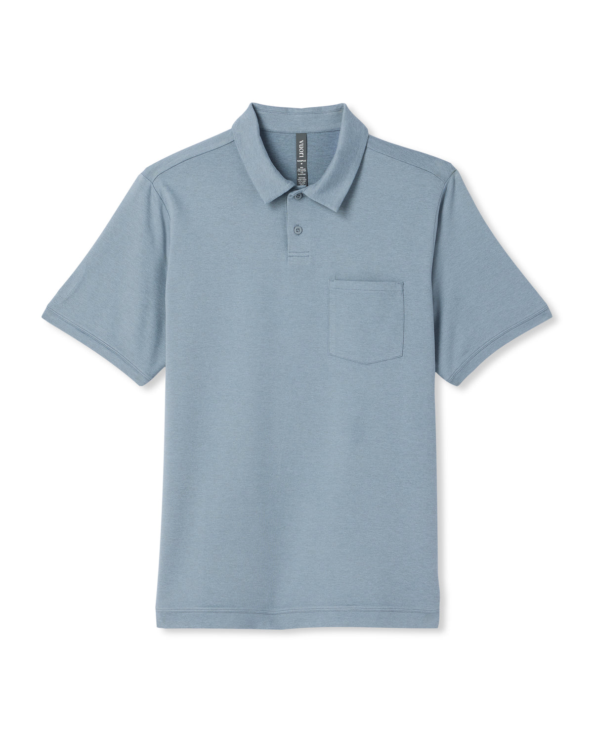 Vuori Men's Short Sleeve Ponto Performance Polo Flint Heather