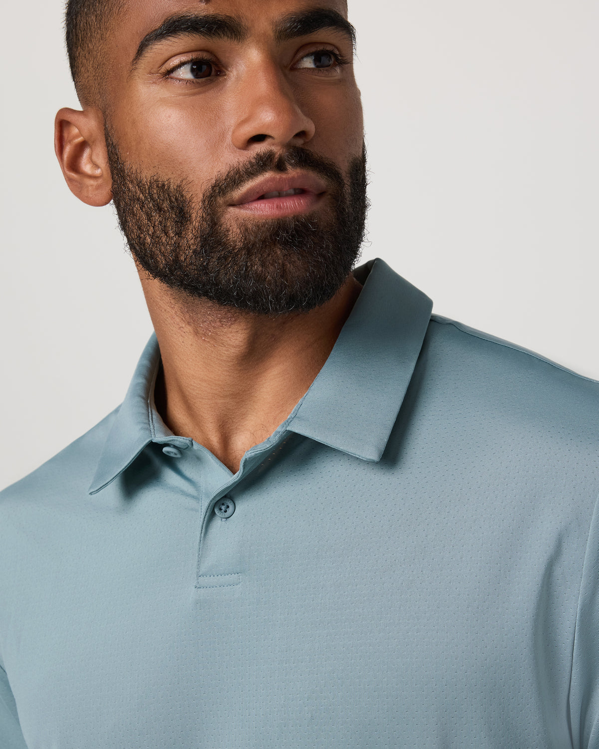 Vuori Short Sleeve Viewpoint Polo 2.0 Men's Mist Polo Shirt